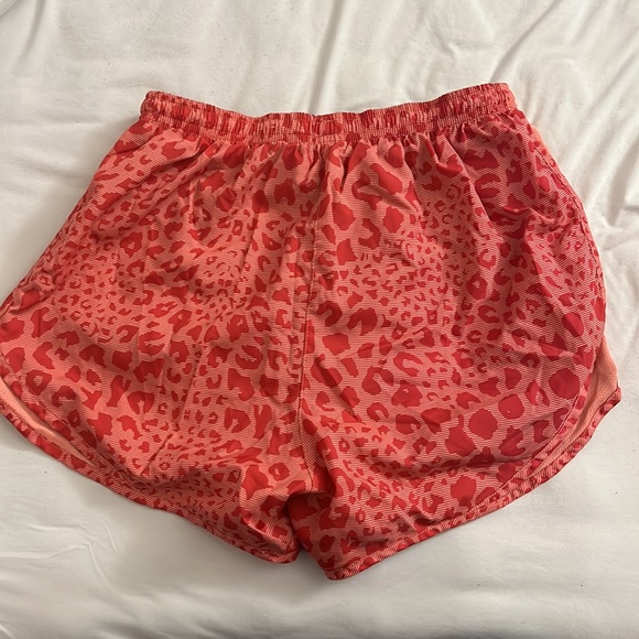 Pink and Coral Cheetah Print Nike Tempo Shorts - Picture 4 of 5